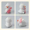 Adornos de Pato de Primavera de Dibujos Animados Jardinería de Micro Paisaje Oficina Escritorio Adornos Pequeños Accesorios para Llaveros Accesorios de Bricolaje