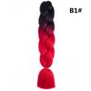 Xuchang Peruca Acessórios de Cabelo Seda de Alta Temperatura Trança Grande Africana Jumbobraid Fibra Química Colorida Montagem Mista Venda Quente Dreadlocks