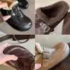 Zapatos Birkenstock para mujer, mismo estilo que los de Mamá Uva, tacón oculto de 4 cm, piel de caballo, tira con hebilla perezosa, punta cerrada, media zapatilla, zapatos cálidos de algodón afelpado