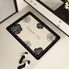 Alfombrilla de baño ovalada con diatomeas antideslizante para puerta de inodoro, absorbente de secado rápido