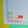 Acessórios de Resina Brilhante Desenho Animado Laço de Bolinhas Transparente DIY Joia Grampo de Cabelo Capa de Celular Copo de Água Adorno de Cabeça Lote