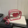 Verão 2026 Nova Bolsa de Gelatina Transparente Versátil Menina Bolsa de Ombro Bolsa Ita Impermeável Bolsa Transversal Atacado Bolsas Femininas