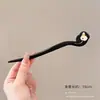 Pasador de Sándalo Negro para Mujer, Accesorio para el Cabello Fresco y Elegante, Pasador de Flor de Magnolia, Adorno para el Cabello Estilo Antiguo Qipao, Pasador Diario para Peinados Recogidos