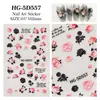 Adesivos de Unha de Rosa 5D Em relevo Flor de Rosa Tridimensional Adesivos de Unha para Crianças Arte de Unha Infantil Peças de Unha Unhas Usáveis