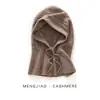 Colección de otoño e invierno: conjunto de gorro y bufanda de punto en colores lisos, con patrón de trenzas, hecho de cachemira pura, diseño unisex, estilo casual, y proporciona calor y protección para los oídos