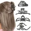Pinza para el Cabello Gótica Cruzada Pinza de Garra de Alta Gama Aleación Pinza para la Parte Posterior de la Cabeza Peinado Pinza de Tiburón Accesorios para el Cabello de Halloween En Stock