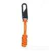 Tirador de cremallera para bolsa exterior trenzada de paracord, Bolsa con cordón para ropa, Cabezal de cremallera reemplazable, Accesorios para equipaje Yk