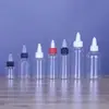 Garrafa Plástica com Bico Fino, Garrafa com Dispenser de Apertar, Frasco para Líquido de Limpeza de Ouvido para Animais de Estimação, Frasco Plástico Transparente Vazio para Óleo Essencial, Frasco Conta-gotas para Pigmento