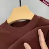 Camisa de base de doble cara ropa de otoño para hombre otoño e invierno cuello redondo moda camiseta de manga larga ins cálido top interior