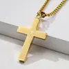 Collar Cruz Simple Europeo y Americano Hip-Hop para Hombres y Mujeres Dulce Fresco Moderno Accesorios de Cadena para Suéter de Gama Alta de Nicho