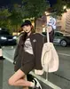 Traje de Pareja para Mujer Otoño 2022 Nuevo Estilo Spice Girl Chaqueta Corta de Manga Larga Falda de Media Longitud de Cintura Alta Traje de Moda