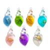 Concha luminosa colorida caracol diy cola creme concha bolsa brincos pingente acessórios de joalheria acrílica