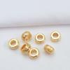 Color-preservante 14K chapado en oro diez mil palabras espaciador moda nacional cuentas de agujero grande collar de mano diy material de cuerda trenzada con cuentas hechas a mano venta al por mayor
