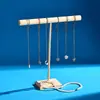 Estante para Joyas, Aretes, Ligas para el Cabello, Perchas de Madera, Exhibidor de Pulseras, Estante para Puesto de Transmisión en Vivo, Estante Exhibidor de Pulseras