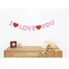 Banderines de Corazón de Fieltro para el Día de San Valentín, Banderines de Cadena para el Día de San Valentín Chino, Suministros Festivos, Banderines Decorativos para el Día de Iloveyou