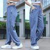 Pantalones Casuales de Tencel de Gama Alta para Hombre Rectos Holgados de Verano Finos 2025 Dape Transpirables Pantalones Nuevos de Verano para Hombre