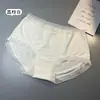 Falda Xiaolan 6231 Calzones de Modal para Mujer Japoneses de Cintura Media Transpirables de Encaje Cadera Algodón Bandeja Calzones de Triángulo para Niñas