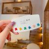 Pendientes para Estudiantes Mujeres, Pendientes Sencillos Estilo Coreano Macaron Mariposa, Pendientes Frescos y Dulces Margarita Pequeña, Set de Una Semana