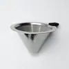 Portafiltro de Mano V60 Acero Inoxidable 304 Doble Capa Filtro de Café sin Papel Doble Uso para Té y Café Reutilizable