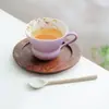 Taza de Té Glicinia de Primavera Hecha en Fábrica, Juego de Té Cerámico para el Hogar, Taza Especial de Maestro, Taza de Cata de Té para Damas, Taza Individual
