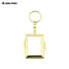 Espelho de maquiagem em branco de transferência térmica Creative Love Metal Pequeno espelho portátil de dupla face dobrável Mini espelho de maquiagem
