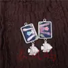 Pendientes Vintage Bordados Hechos a Mano de Estilo Étnico de Moda con Borlas Pequeñas, Joyería de Plata Miao de Yunnan, Color Blanco, Tamaño 41