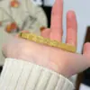 Tienda de Oro Mismo Estilo Arena Dorada Trece Mahjong Anillo Liso Pulsera No se Desvanece Pulsera de Transferencia de Fortuna Moda Simple Joyería de Mano