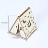 Tienda de campaña de madera para camping de Amazon decoración navideña para el hogar juguete graffiti DIY manualidades hechas a mano regalo de vacaciones