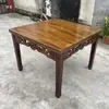 Mesa Cuadrada Amplia y Alta Estilo Chino Ocho Inmortales para el Hogar de Madera Maciza, Juego de Mesa Cuadrada Grande Estilo Antiguo Dinastías Ming y Qing