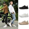 2025 Sapatos Minimalistas Transfronteiriços, Tênis Esportivos, Sapatos Casuais para Caminhada ao Ar Livre, Tênis de Corrida Respiráveis Fly-Knit para Casais, Sapatos com Biqueira Larga