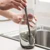 Cepillo de Silicona Doméstico de Mango Largo para Limpiar Tazas, Cepillo de Limpieza Especializado para Biberones, Licuadoras y Cepillo para Tazas Quitamanchas