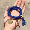 Design original de nicho [Névoa de Lan] novo estilo chinês estilo nacional pulseira fantasma da montanha gastar dinheiro pulseira de camada dupla feminina luxo leve Avançado