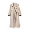 Abrigo de Cachemira Rojo Nuevo Ankela Chaqueta de Lana Doble Cara Estilo Largo Lana de Oveja Ropa de Lana Elegante para Mujer Otoño/Invierno 2026
