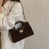 Bolso Pequeño de Lujo Retro con Diseño de Rejilla de Diamantes para Mujer Otoño 2026 Bolso Elegante de Moda con Diseño de Cadena para Hombro y Cruzado
