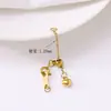 Cadena de Extensión Ajustable de Corazón de Melocotón Deslizable de Acero Inoxidable Pulsera de Perlas Cadena de Acabado con Colgante de Corazón de Melocotón Cadena para Joyería DIY