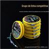 Conjunto de linha de chegada competitivo amarrado à mão embalado individualmente seda crua de alta qualidade tensão forte conjunto de linha de terno que muda de cor