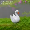 Peixe Garça-de-coroa-vermelha Pequeno Decoração de Paisagismo para Aquário Ornamento Aquário Rocha Artificial Bonsai Micro Paisagem