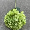 Fabricante de Flores Artificiales para Bodas Verdes Hortensia Verde Rosa Rocío de Golondrina Loto Bola de Cebolla Decoración Suave para Bodas Flor Artificial al por Mayor