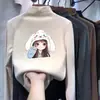 Camiseta base de cuello alto para niños, camiseta de manga larga cálida con forro polar para otoño e invierno, para niñas y niños mayores, hecha de forro polar alemán, adecuada como capa interior para el otoño