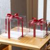 Venta al por mayor del fabricante Caja Transparente para Pasteles Dos en Uno de 4 pulgadas 6 pulgadas 8 pulgadas 10 pulgadas de una sola capa doble capa Caja para Pasteles de Cumpleaños