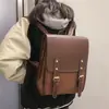 Mochila Estilo Coreano Ins Sensação Vintage Feminina Campus Estilo Floresta Retro Versátil Grande Capacidade Estudante Bolsa Escolar Mochila para Computador