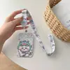 Porta-Cartão Retrátil com Cordão Longo Ji Yikawa Fashionável High-End Simples Cartão de Campus Cartão de Refeição Estilo Ins Fofo Estudante
