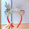 Decoraciones de Diadema Navideña para Adultos y Niños, Diademas Navideñas, Diademas de Astas de Reno, Diademas, Accesorios para el Cabello