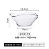 Cuenco de cristal transparente de estilo nórdico para celebridades de Internet, cuenco para ensalada de glaciar, cuenco creativo de forma irregular para el hogar, cuenco para fruta y huevo.