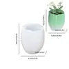 Vaso de Flor Tulipa Porta-Canetas Pote de Armazenamento Molde de Silicone DIY Molde para Copo de Vela de Gesso para Aromaterapia