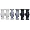 Par de Floreros de Piedra de Mármol Blanco Natural, Candelabros de Piedra Azul, Arreglos Florales, Quemadores de Incienso para Cementerios Sacrificiales, Leones
