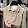 Camiseta de Manga Longa Falsa Duas Peças com Gola Tesoura para Homem, Nova Moda Casual Solta Versátil Outono 2026 Camisa Básica Masculina