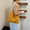 Bolsa Tote Tecida para Mulheres 2026 Nova Tendência Estilo Ins Grande Capacidade Bolsa de Ombro Versátil Bolsa de Mão para o Dia a Dia Couro Macio