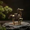Adornos Retro de Caballo de la Fortuna de Latón, Monedas de Cobre en Lingotes, Artesanías, Decoraciones para el Hogar y la Oficina