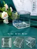 Suporte de Velas de Vidro DIY Feito à Mão Vaso Transparente Mosaico Branco em Branco Copo de Velas Criança-Adulto Base Material em Branco